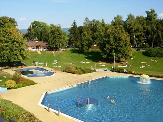 Aquapark Frenštát z tobogánu