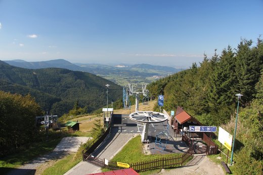 Horní stanice lanové dráhy na Pustevnách