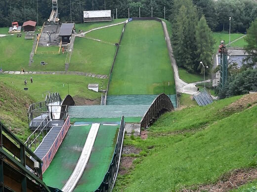 Frenštát - skokanský můstek s umělou hmotou