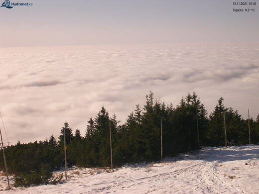 Inverze na Lysé Hoře v Krkonoších