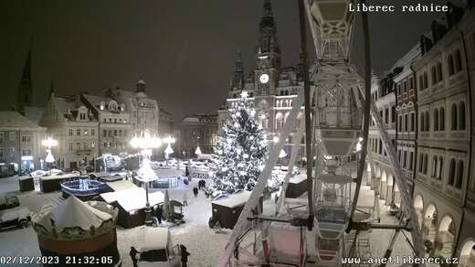 Liberec - radnice v zimě