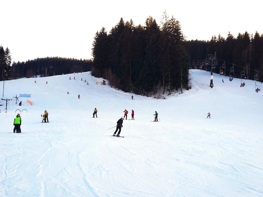 Lyžařský svah Rališka na Horní Bečvě