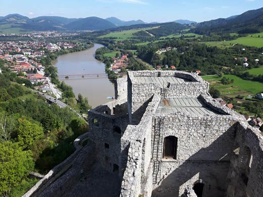 Na hradě Strečno - Žilinský kraj