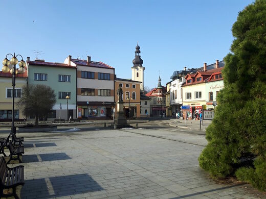 Náměstí v Rožnově pod Radhoštěm