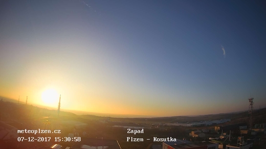 Západ slunce v Plzni