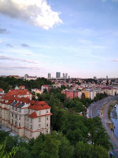 Pohled na Prahu z Vyšehradu