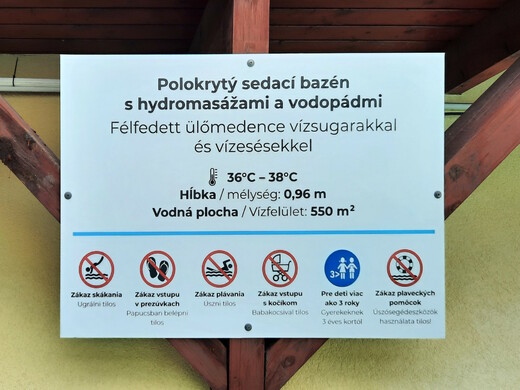 Informace k sedacímu bazénu